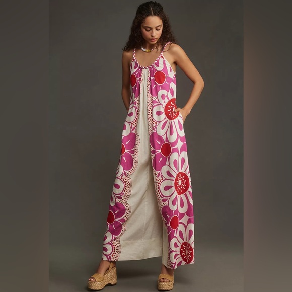 FARM RIO Maia Linen Jumpsuit - Picture 2 of 11